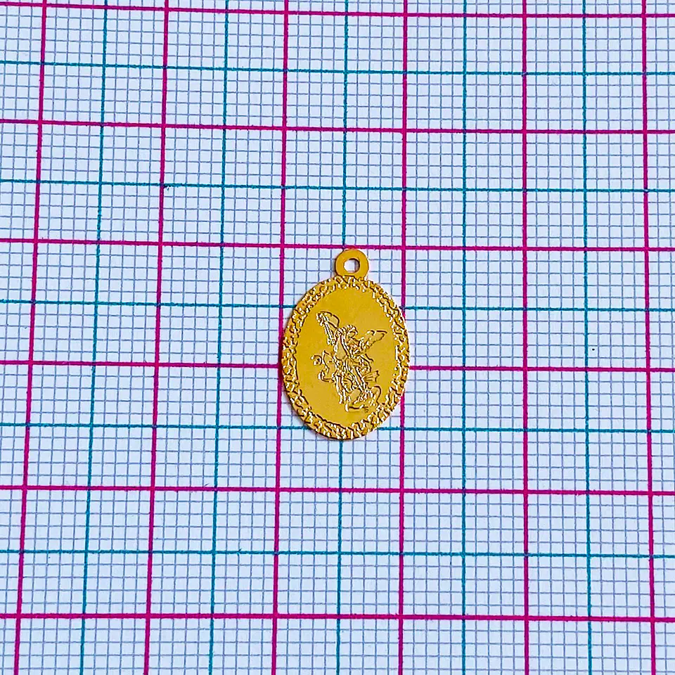 ARCÁNGEL SAN GABRIEL MINI DIJE BAÑO DE ORO SQ-1422-G 2