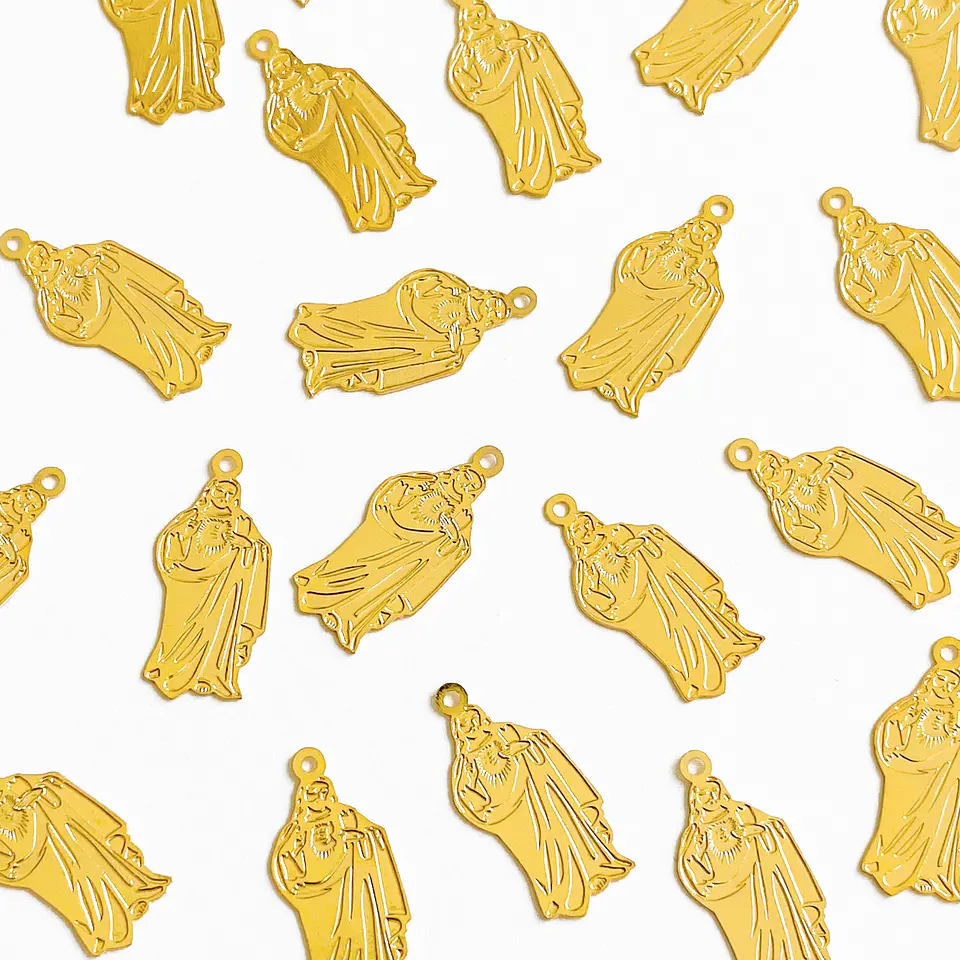 CORAZÓN DE JESÚS MINI DIJE BAÑO DE ORO T5355                                      1