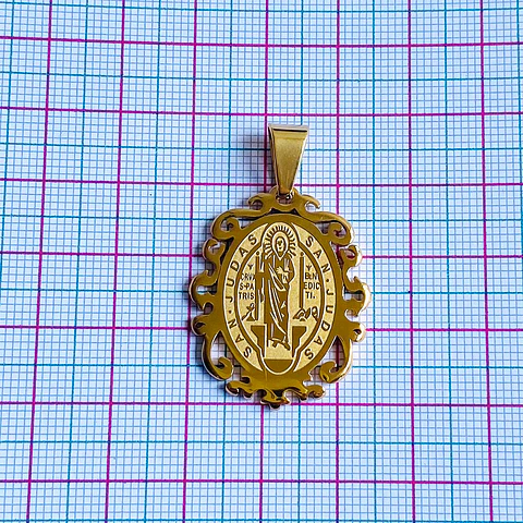 MEDALLA SAN JUDAS ACERO