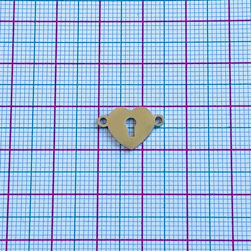 CORAZÓN CANDADO ACERO IR-8001 2