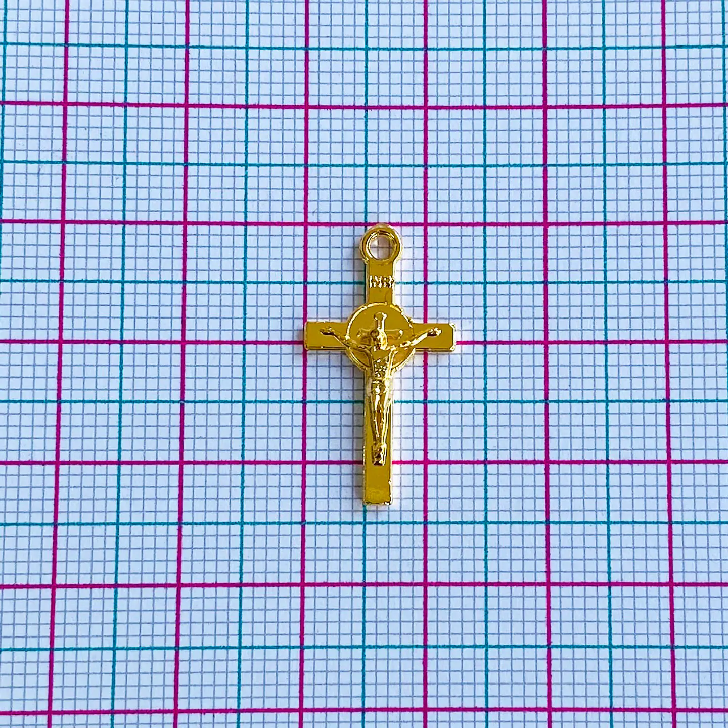 DIJE ✦ CRUZ BAÑO DE ORO 2