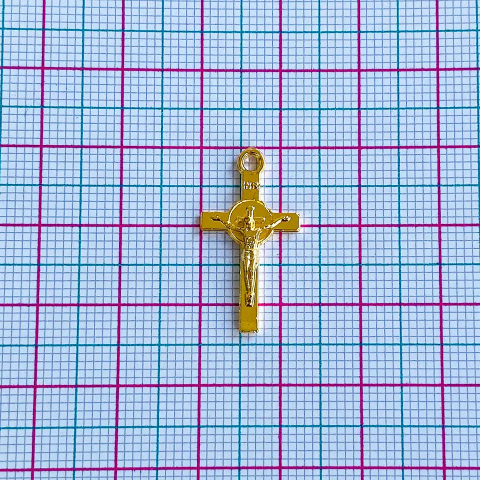 DIJE ✦ CRUZ BAÑO DE ORO 2