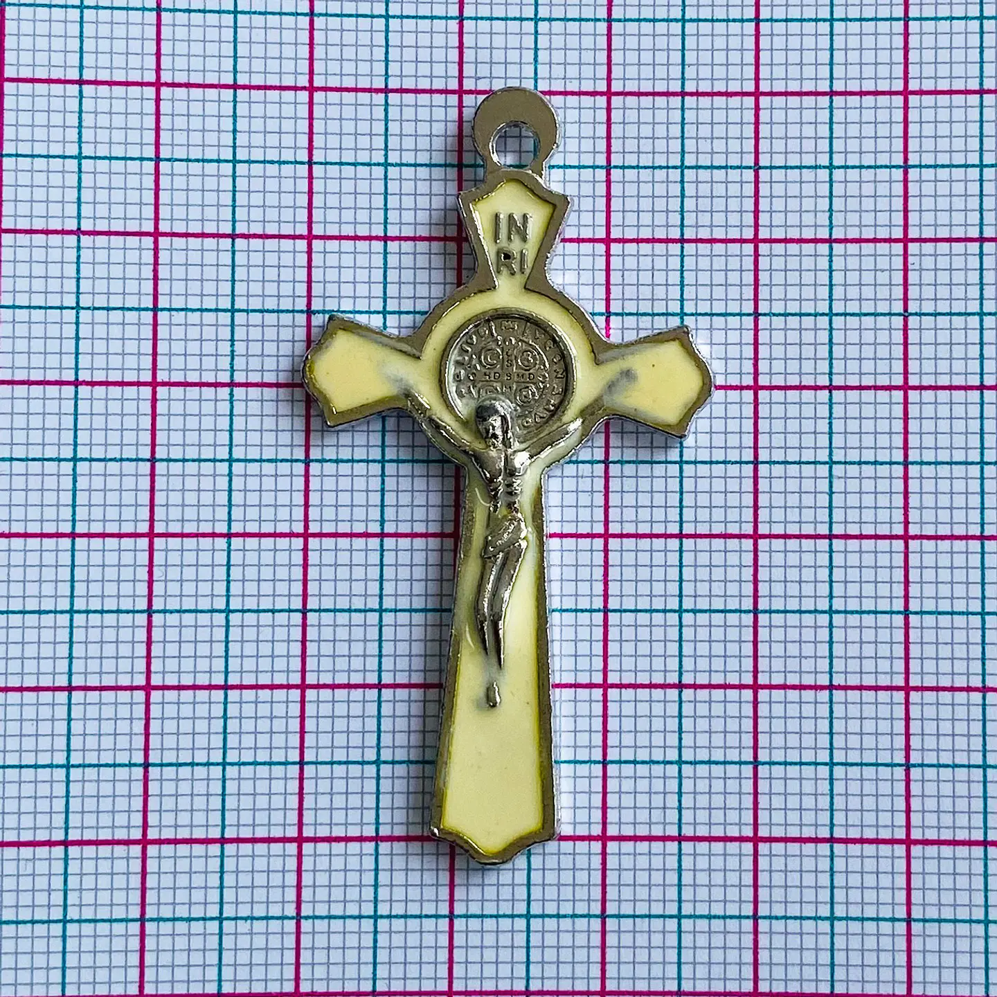 DIJE ✦ CRUZ CRISTO Y SAN BENITO ZAMAK 2