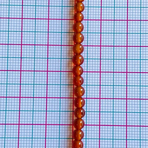 PIEDRA CORNALINA 4MM