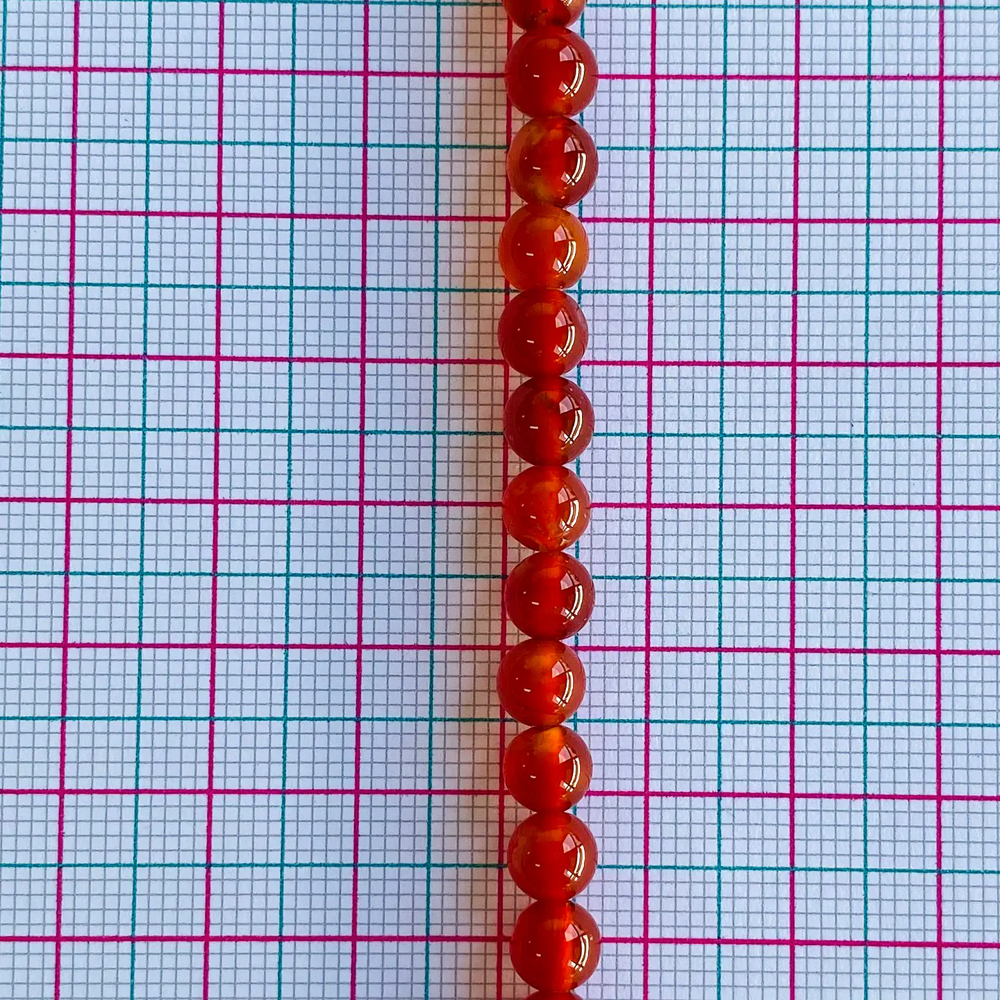 PIEDRA CORNALINA 6MM 2