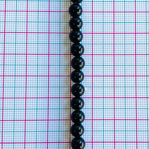 PIEDRA ONIX NEGRA 6MM