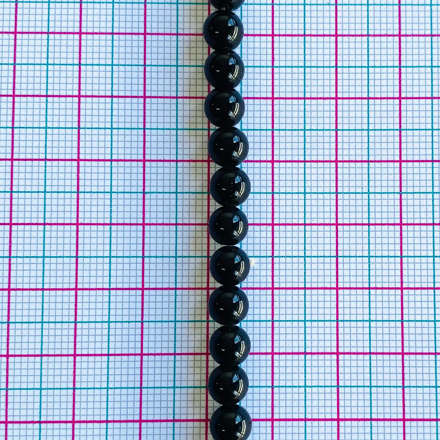 PIEDRA ONIX NEGRA 6MM 2