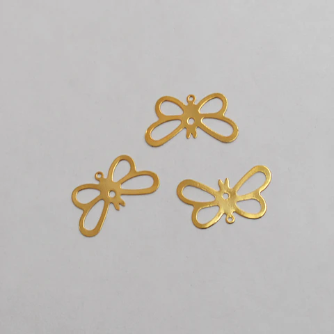 DIJE MARIPOSA BAÑO DE ORO T1461