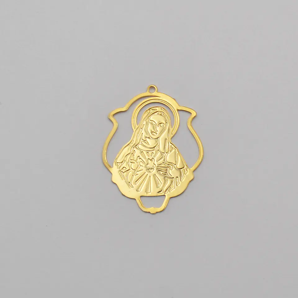 CORAZÓN DE MARÍA BAÑO DE ORO C3738 1