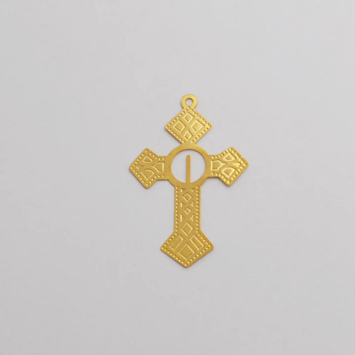 DIJE CRUZ BAÑO DE ORO 1