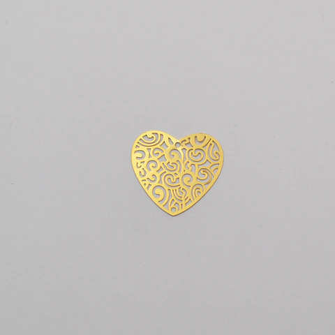 CORAZÓN BAÑO DE ORO T5044