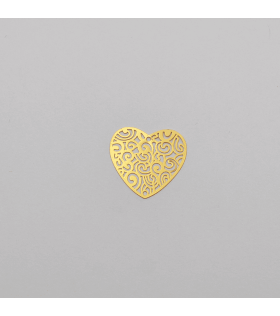 CORAZÓN BAÑO DE ORO T5044