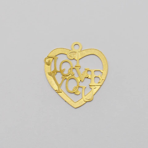 CORAZÓN BAÑO DE ORO B739