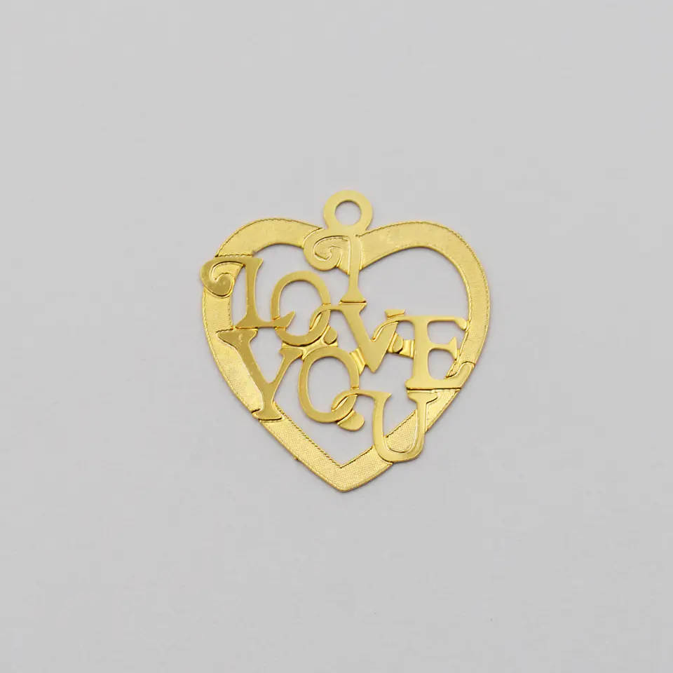 CORAZÓN BAÑO DE ORO B739 1