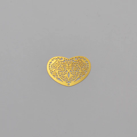 CORAZÓN BAÑO DE ORO T2555