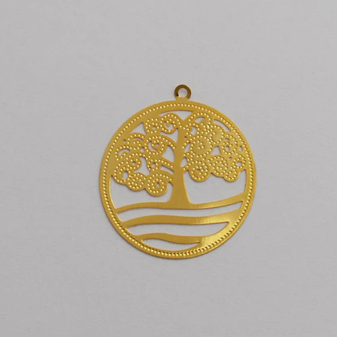 MINI DIJE ✦ ÁRBOL BAÑO DE ORO 23*20 MM