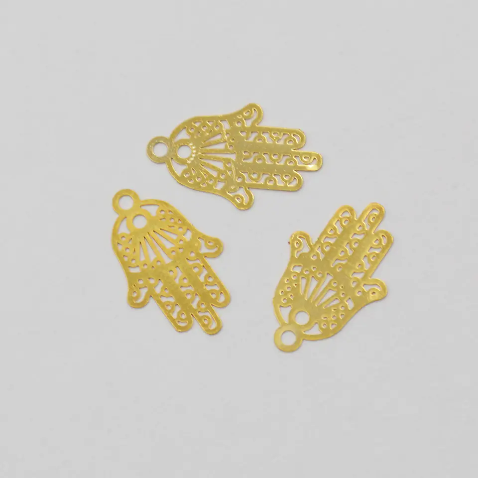 MANO HAMSA BAÑO DE ORO C1267* 1