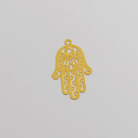 MANO HAMSA BAÑO DE ORO C1267-1