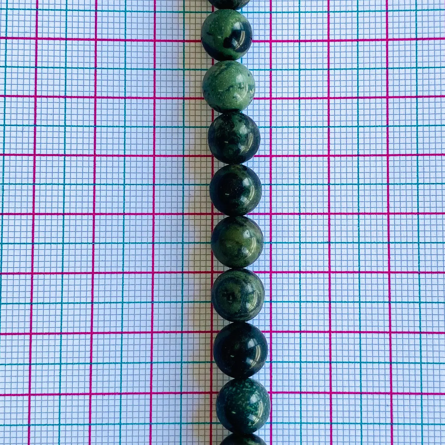 PIEDRA NATURAL ✦ JASPE VERDE 8MM 2