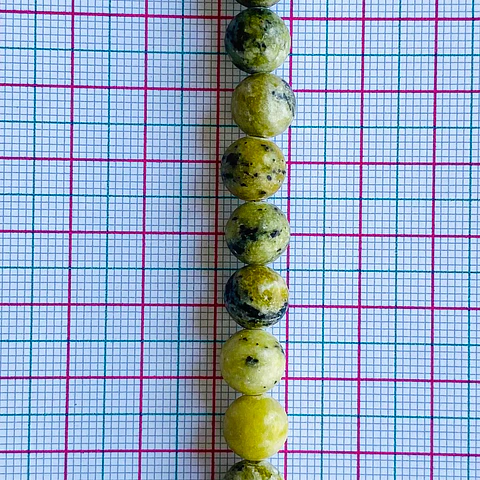 PIEDRA NATURAL ✦ JASPE VERDE CLARO 8MM