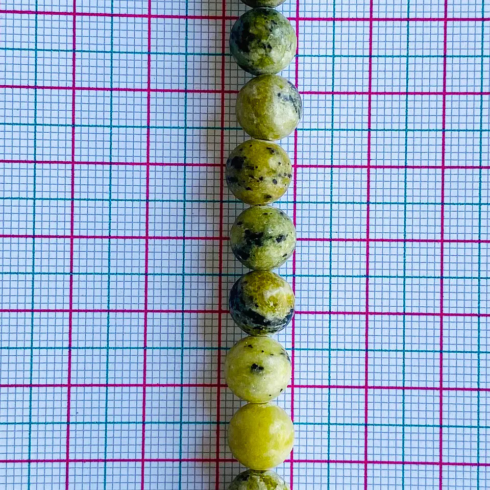 PIEDRA NATURAL ✦ JASPE VERDE CLARO 8MM 2
