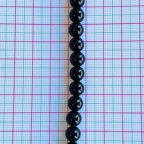 PIEDRA ONIX NEGRA 8MM