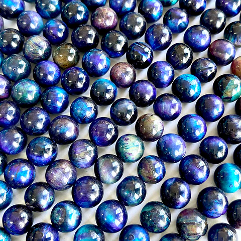 PIEDRA OJO DE TIGRE MIX AZULES 8MM