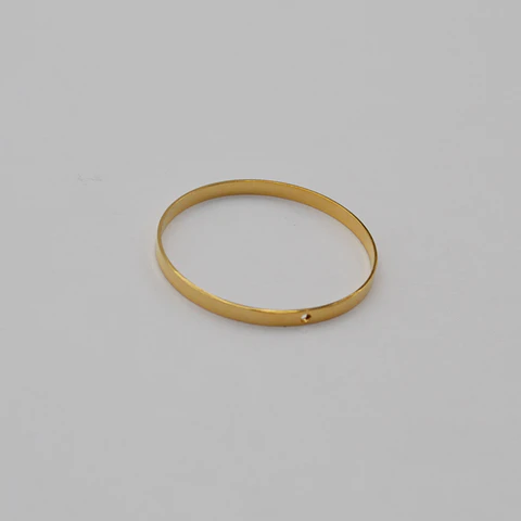 ARO LISO BAÑO DE ORO T5781
