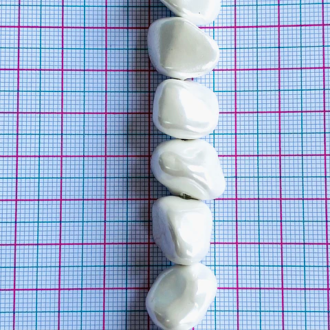 PERLA SHELL AMORFA (ELIGE TU COLOR FAVORITO) PSHPI-15MM