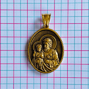 MEDALLA SAN JOSÉ ACERO