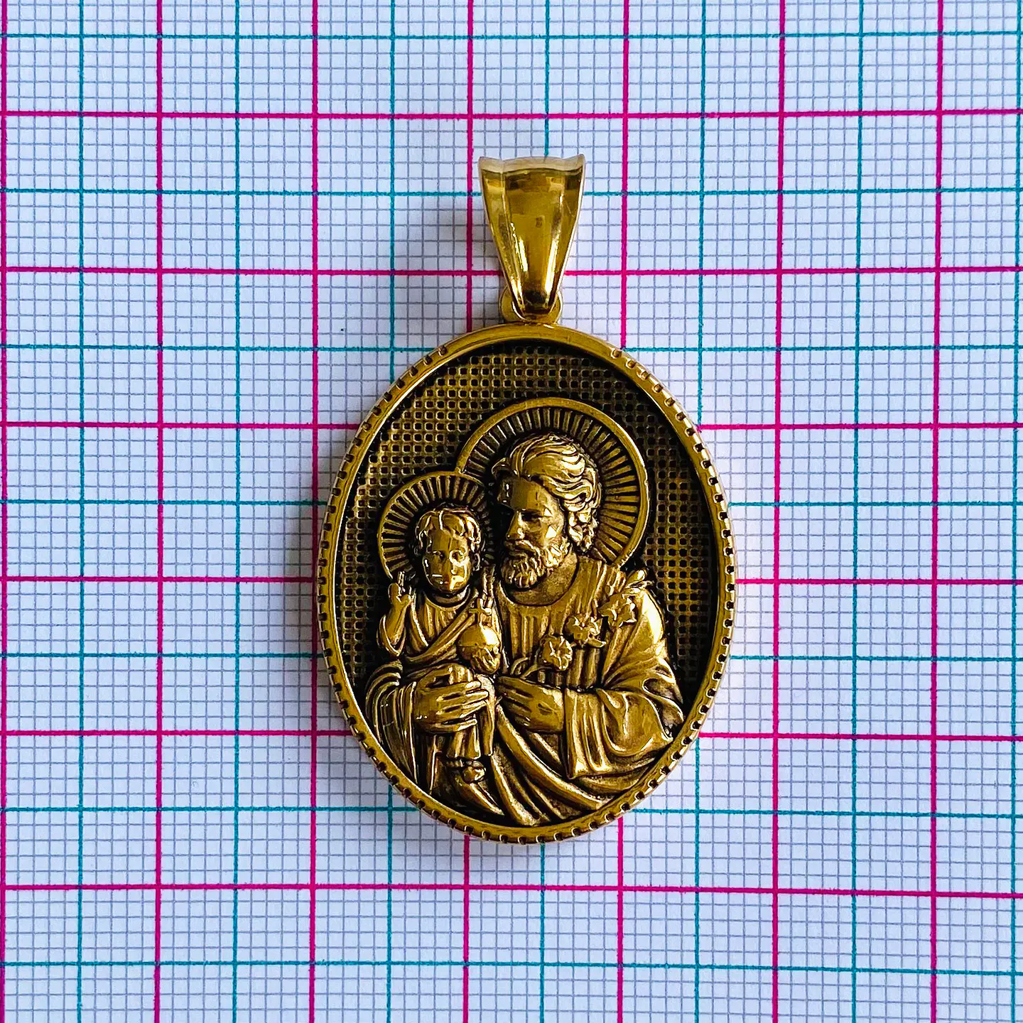 MEDALLA SAN JOSÉ ACERO 2