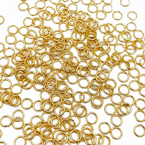 HERRAJE ✦ ARGOLLA 5MM INTERMEDIA BAÑO DE ORO