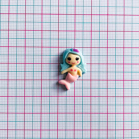 APLIQUE SIRENA ACRÍLICA (ELIGE TU FAVORITA)