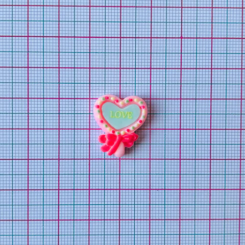 APLIQUE CORAZÓN ACRÍLICO