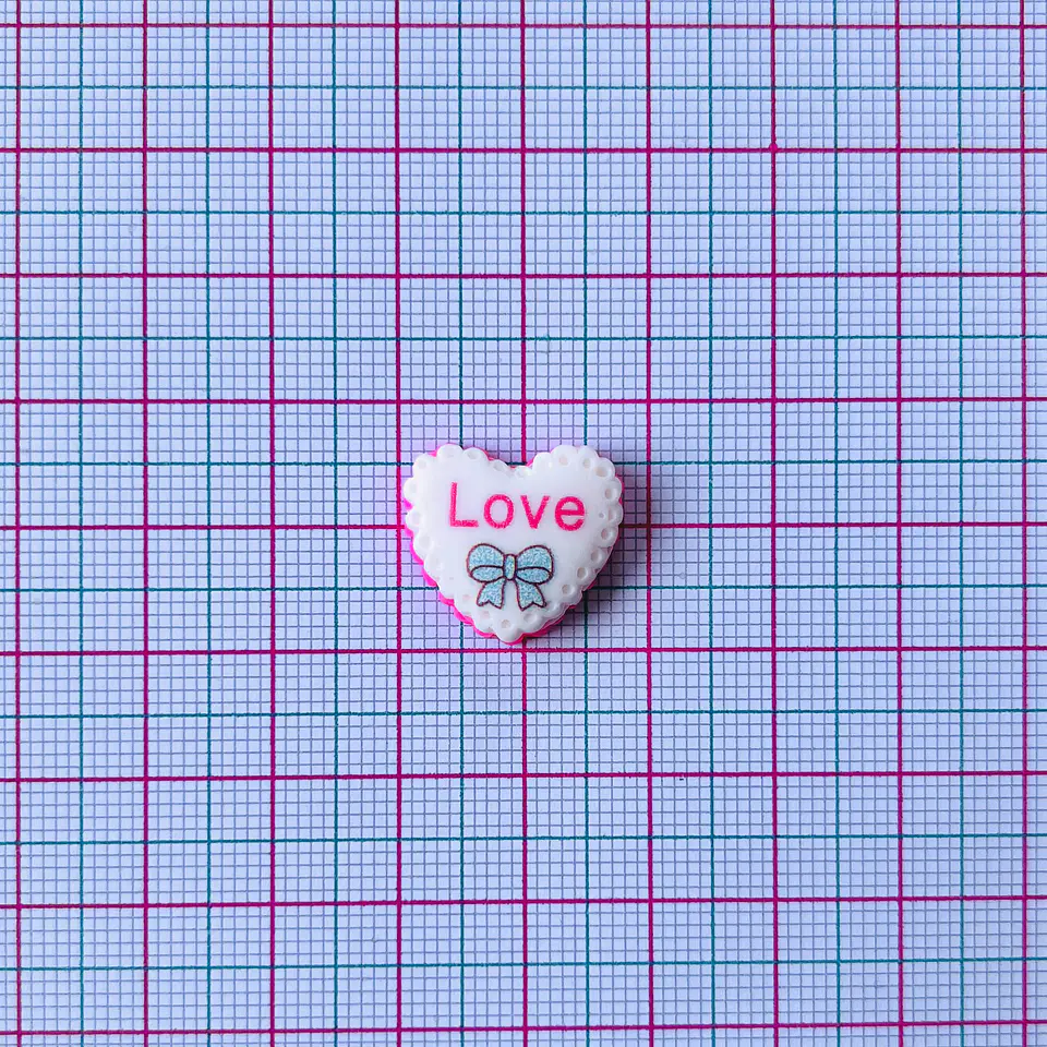 APLIQUE CORAZÓN ACRÍLICO (ELIGE TU FAVORITO) 2