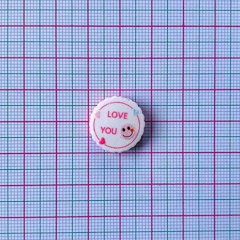 APLIQUE LOVE YOU ACRÍLICO
