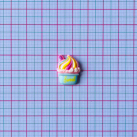APLIQUE CUPCAKE ACRÍLICO