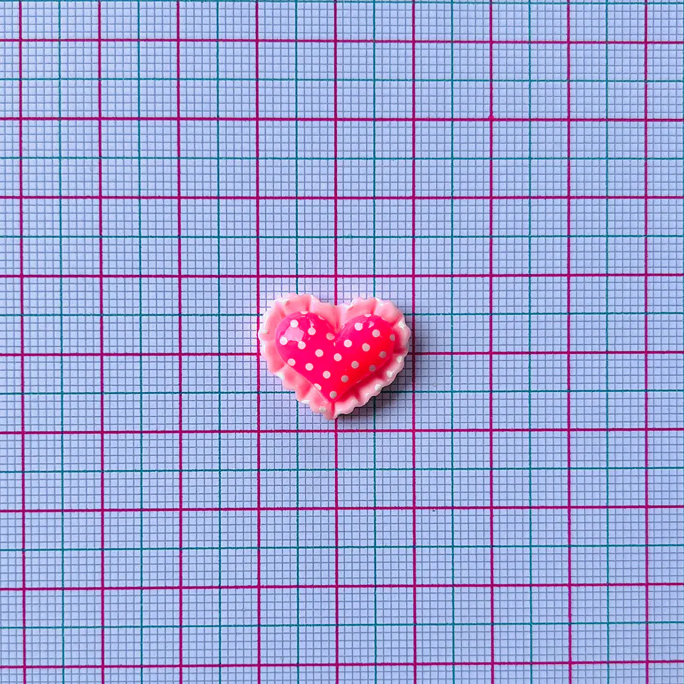 APLIQUE CORAZÓN ACRÍLICO 2
