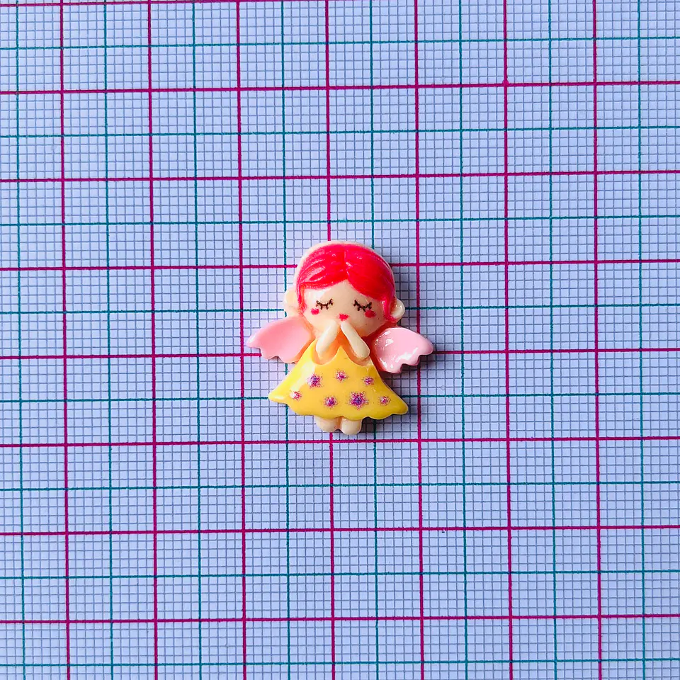 APLIQUE ÁNGEL ACRÍLICO 2