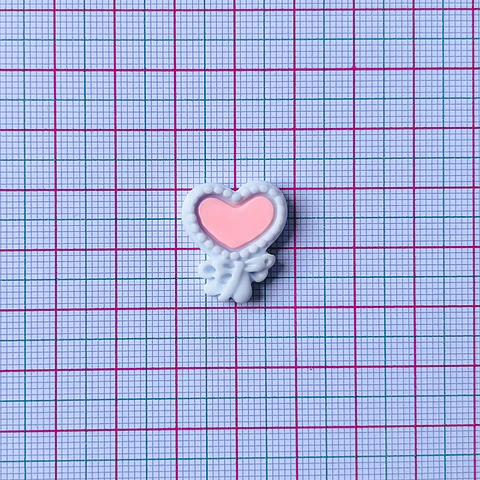 APLIQUE CORAZÓN ACRÍLICO