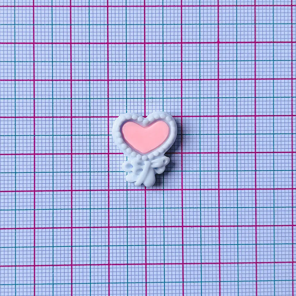 APLIQUE CORAZÓN ACRÍLICO 2