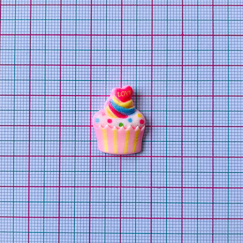 APLIQUE ✦ CUPCAKE ACRÍLICO