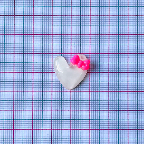APLIQUE CORAZÓN ACRÍLICO