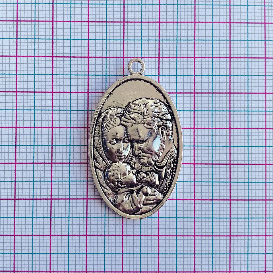 MEDALLA SAGRADA FAMILIA ZAMAK F16809 2