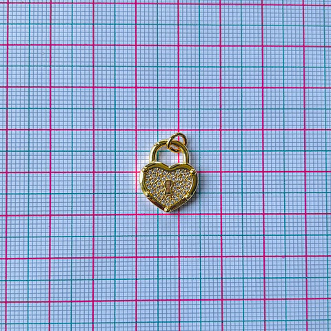 CORAZÓN CANDADO RODIO W05422