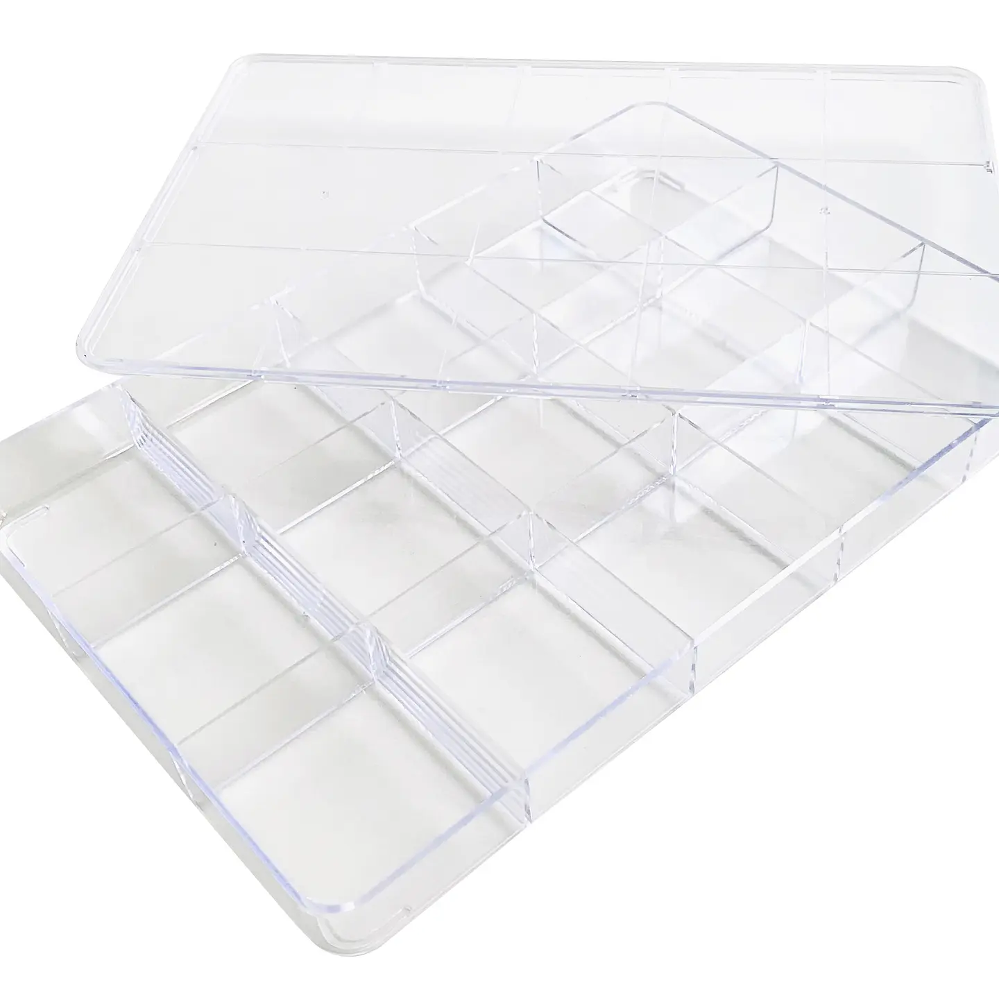 CAJA ✦ ORGANIZADORA 15 COMPARTIMIENTOS ACRÍLICA  2