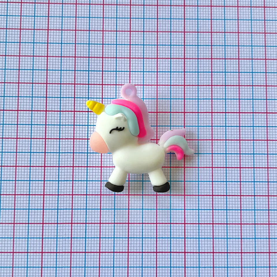 DIJE ✦ UNICORNIO EN SILICONA  2