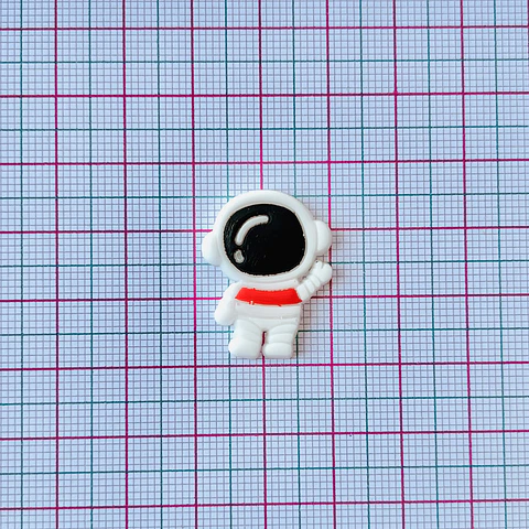 APLIQUE ✦ ASTRONAUTA EN SILICONA 19*25 MM