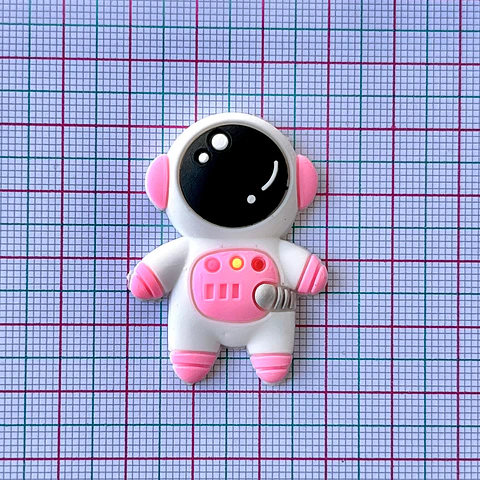 APLIQUE ✦ ASTRONAUTA EN SILICONA (ELIGE TU FAVORITO) 30*40 MM