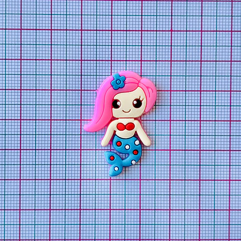 APLIQUE ✦ SIRENA EN SILICONA 25*37 MM
